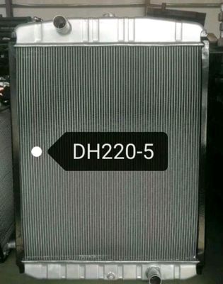 두산 DH220-5 굴삭기 라디에이터 | 1060mm 완전한 라디에이터 어셈블리 | 다열 알루미늄 코어