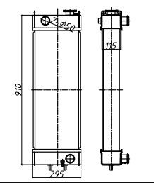 PC138 PC138US-2 굴삭기 냉각 장치 22B-03-12110 저수 탱크