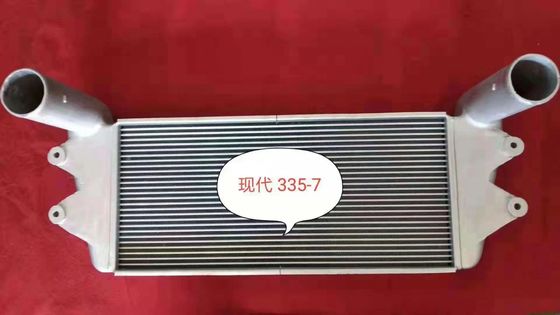 현대 R335-7 굴삭기를 위한 62 밀리미터 트럭 인터 쿨러 조립체